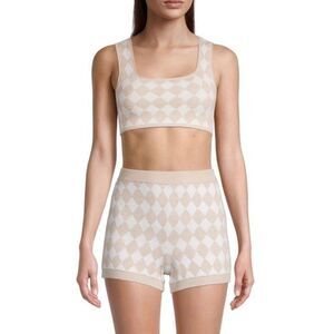 NWT Skin Worldwide Posey Jacquard Bra Top XXL